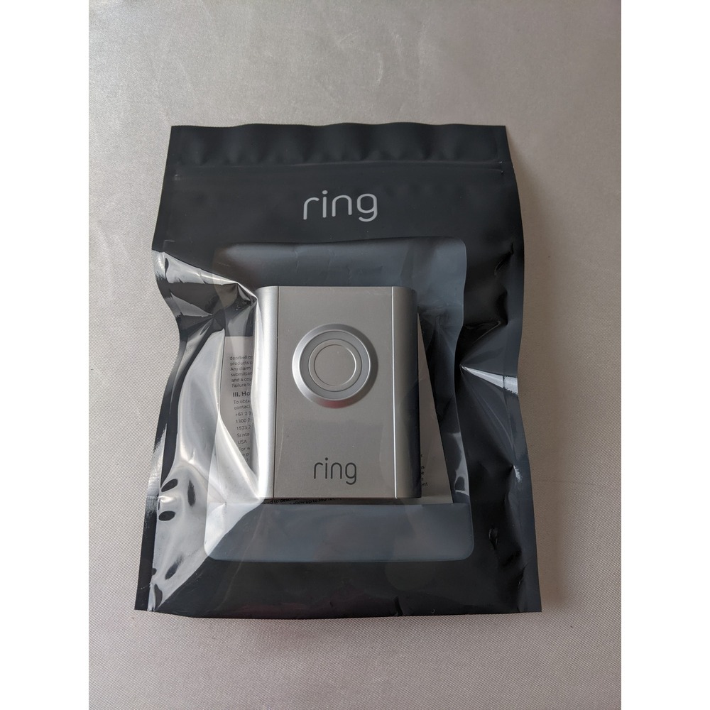 Ring Video Doorbell Decorative Faceplate Galaxy Black Silver Accessory